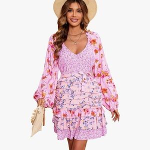 R. VIVIMOS PINK DRESS - size small